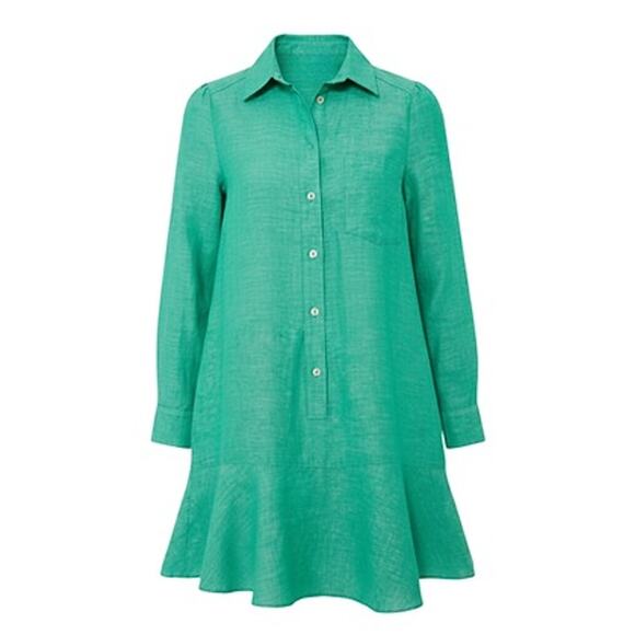TUCKERNUCK Sea Green Callahan Shirt Dress Size XL NWT Retail $148 Tuckernuck - Picture 10 of 10
